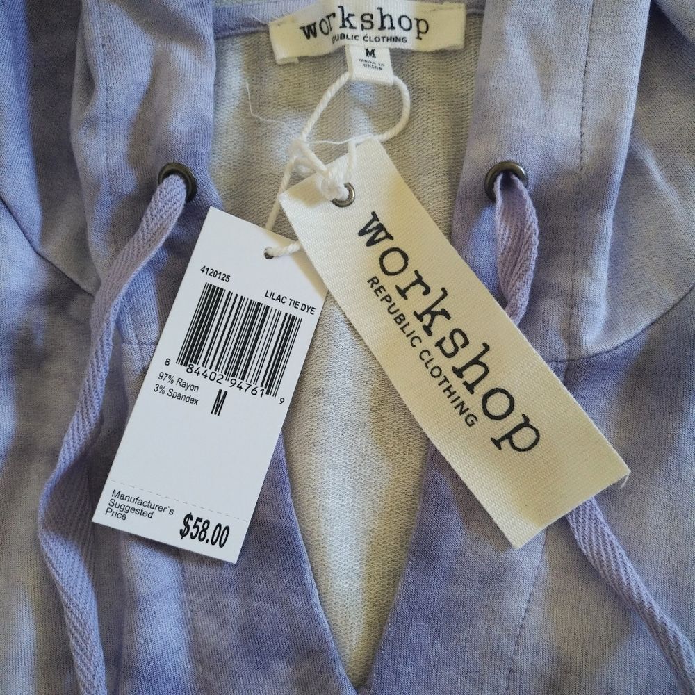 Workshop Republic Clothing Lilac💜Tie Dye☮️Hoodie - Picture 5 of 13